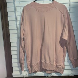 sweater/ crew light pink top american eagle